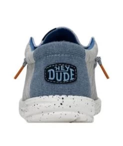 Hey Dude Light Grey Wally Jersey Men's Casual Shoes 40169-007 -Vogue Shoes 40169 007 5 resized