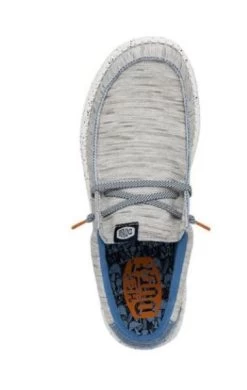Hey Dude Light Grey Wally Jersey Men's Casual Shoes 40169-007 -Vogue Shoes 40169 007 6 resized