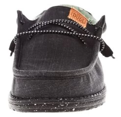 Hey Dude Black Wally Washed Canvas Men's Casual Shoes 40296-060 -Vogue Shoes 40296 060 new pic 5