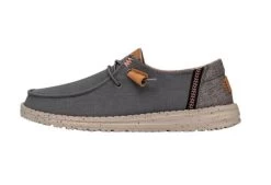 Hey Dude Charcoal Wendy Washed Canvas Women's Casual Shoes 40297-025 -Vogue Shoes 40297 025 6 resized