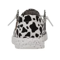 Hey Dude Cow Print Wendy Milky Way Women's Casual Shoes 40387-100 -Vogue Shoes 40387 100 2