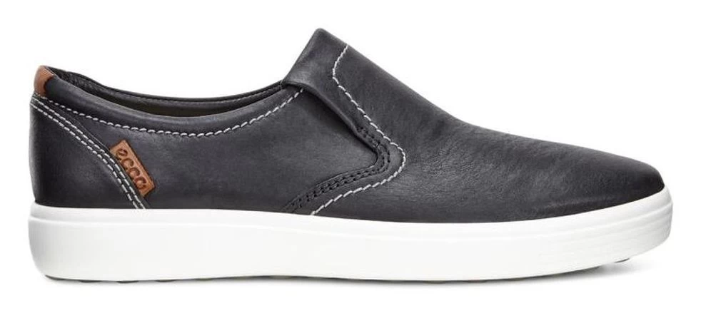 Ecco Soft 7 Slip On Black Leather Mens Comfort 430034-02001 4 Ecco Soft 7 Slip On Black Leather Mens Comfort 430034-02001 - Image 2