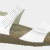 Naot White Pearl Leather/Glass Silver Vivian Womens Adjustable Strap Sandals -Vogue Shoes 4463 wdy