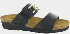 Naot Soft Black Leather Victoria Womens Sandals 4470-BA6
