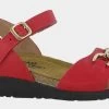 Naot Kiss Red Leather Elegant Aubrey Womens Sandals 4472-C60 -Vogue Shoes 4472 c60