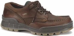 Ecco Track II Low Bison Waterproof Leather Shock Absorbent Mens Casual