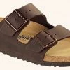 Birkenstock Arizona Habana Dark Brown Leather Mens Casual 452761-R -Vogue Shoes 452761690xlarge