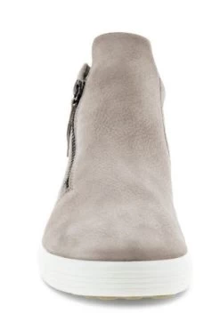 Ecco Warm Grey Soft 7 Womens Zip Bootie 470313-02375 -Vogue Shoes 470313 02375 3 resized