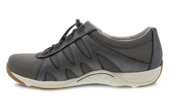 Dansko Charcoal Metallic Suede Harlie Womens Comfort Shoes 4851-970397 4 Dansko Charcoal Metallic Suede Harlie Womens Comfort Shoes 4851-970397 - Image 3