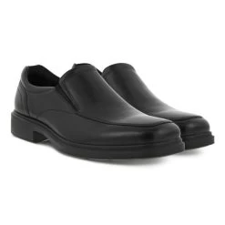 Ecco Black Helsinki 2.0 Mens Apron Toe Slip-On Shoes 500154-01001 -Vogue Shoes 500154 01001 6 resized