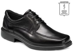 Ecco Helsinki Bicycle Toe Tie Black Leather Ecco Mens Dress Shoes