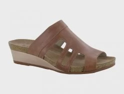 Naot Mocha Rose Leather Carriage Womens Slip On Sandals 5028-EC5