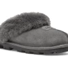 Ugg Grey Coquette Women's Slippers 5125-GREY -Vogue Shoes 5125 grey 2 white bkg resized