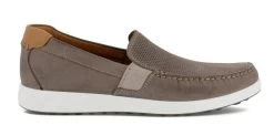 Ecco Warm Grey/Cognac S Lite Moc Mens Slip On Casual Shoes 540504-58267 -Vogue Shoes 540504 58267 1