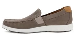 Ecco Warm Grey/Cognac S Lite Moc Mens Slip On Casual Shoes 540504-58267 -Vogue Shoes 540504 58267 3