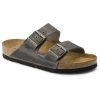 Birkenstock Iron Arizona Soft Footbed Oiled Leather Mens Comfort Shoes 0552801 -Vogue Shoes 552801 1