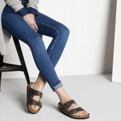 Birkenstock Iron Arizona Soft Footbed Oiled Leather Mens Comfort Shoes 0552801 15 Birkenstock Iron Arizona Soft Footbed Oiled Leather Mens Comfort Shoes 0552801 -Vogue Shoes 552801 f look f