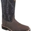 Smoky Mountain Tyler Square Toe Brown/Black Kids Western 1625 -Vogue Shoes 58