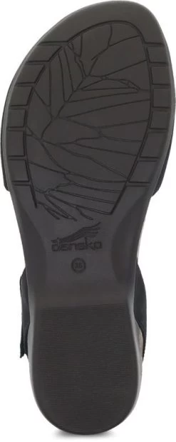 Dansko Black Nubuck Rowan Womens Shoes 6025-105300 -Vogue Shoes 6025 105300 3 resized