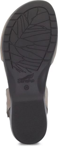 Dansko Taupe Rowan Milled Nubuck Womens Sandals 6025-165300 -Vogue Shoes 6025 165300 2 1