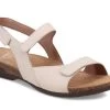 Dansko Ivory Milled Nubuck Ronda Womens Comfort Sandals 6027-615300 -Vogue Shoes 6027 615300