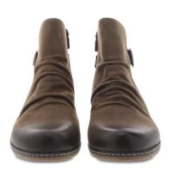 Dansko Mushroom Burnished Nubuck Lia Womens Short Boots 6908-871200 -Vogue Shoes 6908 871200 3