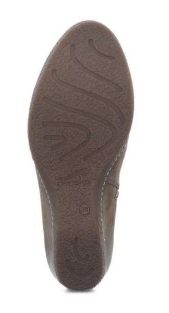 Dansko Mushroom Burnished Nubuck Lia Womens Short Boots 6908-871200 -Vogue Shoes 6908 871200 6
