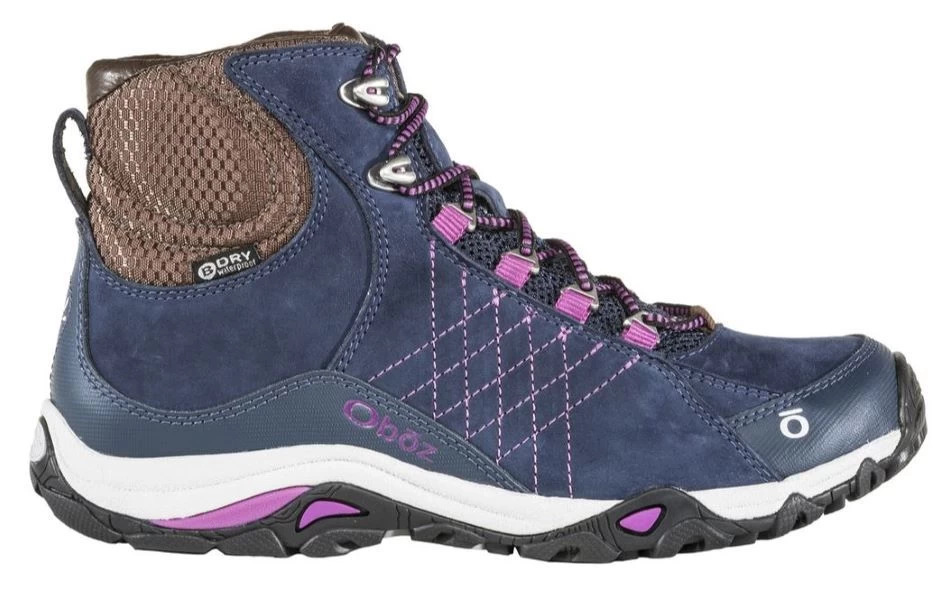 Oboz Huckleberr Sapphire Mid Waterproof Womens Hiking Shoes 70602-HUCKLEBER 4 Oboz Huckleberr Sapphire Mid Waterproof Womens Hiking Shoes 70602-HUCKLEBER - Image 2