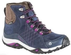 Oboz Huckleberr Sapphire Mid Waterproof Womens Hiking Shoes 70602-HUCKLEBER