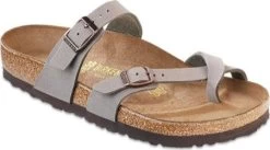 71071 Stone Mayari Birkibuc Womens Birkenstock Sandals -Vogue Shoes 71071 r 1
