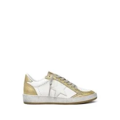 Shushop Iridescent Gold Paz Kids Sneakers 729-959