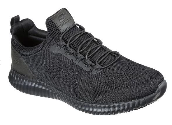 Skechers Black Work Relaxed Fit Cessnock Mens Work Sneakers 77188 3 Skechers Black Work Relaxed Fit Cessnock Mens Work Sneakers 77188