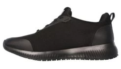 Skechers Black Squad SR Womens Work Sneakers 77222 -Vogue Shoes 77222 blk 2