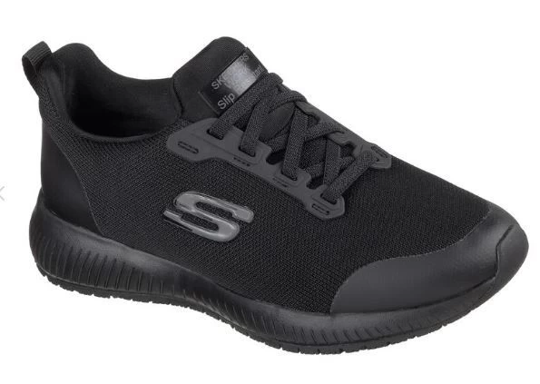 Skechers Black Squad SR Womens Work Sneakers 77222