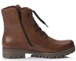 Rieker Chestnut Leather Womens Boots 78504-24 -Vogue Shoes 78504 24 3 resized