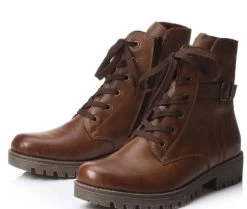 Rieker Chestnut Leather Womens Boots 78504-24 -Vogue Shoes 78504 24 5 resized