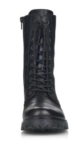 Remonte Rieker Black Women's Combat Boots 78544-00 -Vogue Shoes 78544 00 5 resized