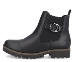 Rieker Black Women's Chelsea Style Ankle Boots 78577-00 -Vogue Shoes 78577 00 2 resized