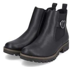 Rieker Black Women's Chelsea Style Ankle Boots 78577-00 -Vogue Shoes 78577 00 4 resized
