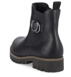 Rieker Black Women's Chelsea Style Ankle Boots 78577-00 -Vogue Shoes 78577 00 7 resized