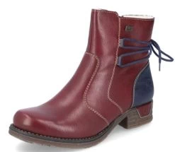 Rieker Wine Colorblock Women's Ankle Boots 79692-35 9 Rieker Wine Colorblock Women's Ankle Boots 79692-35 -Vogue Shoes 79692 35 1 resized