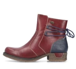 Rieker Wine Colorblock Women's Ankle Boots 79692-35 10 Rieker Wine Colorblock Women's Ankle Boots 79692-35 -Vogue Shoes 79692 35 2 resized