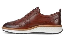 Ecco Cognac St.1 Hybrid Men's Brogue Shoes 836424-01053 -Vogue Shoes 836424 01053 4 resized