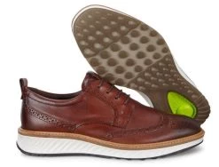 Ecco Cognac St.1 Hybrid Men's Brogue Shoes 836424-01053