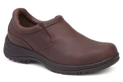 Dansko Brown Distress Wynn Men's Slip-On Shoes 8701-787800
