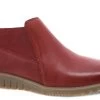 Dansko Red Burnished Louisa Women's Calf Booties 9143-220300 -Vogue Shoes 9143 220300 1 resized