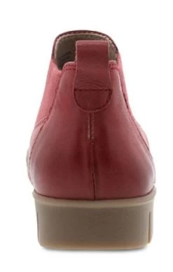Dansko Red Burnished Louisa Women's Calf Booties 9143-220300 -Vogue Shoes 9143 220300 5 resized