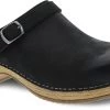 Dansko Black Burnished Nubuck Berry Womens Mules 9421-101600 -Vogue Shoes 9421101600 1 resized