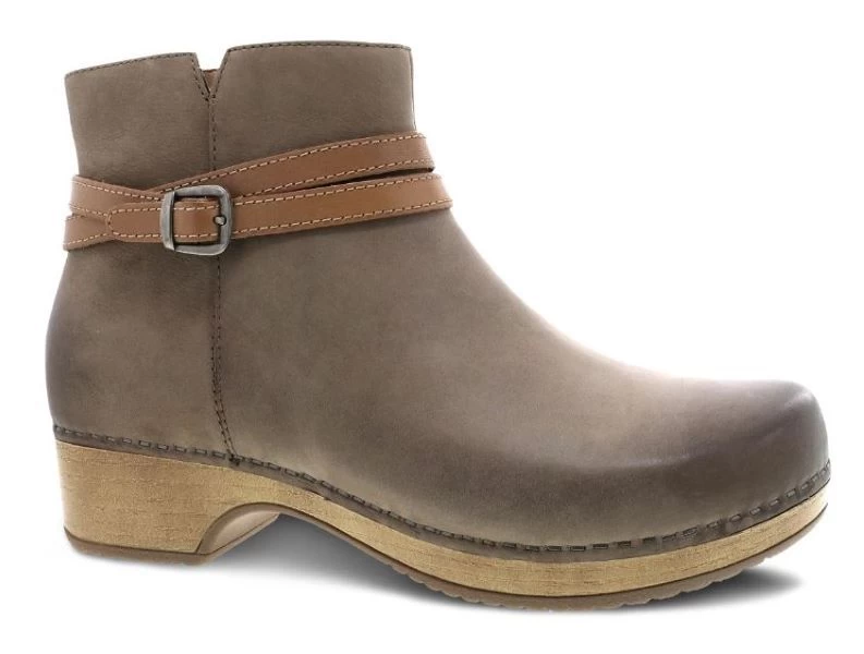 Dansko Brook Taupe Burnished Nubuck Women's Booties 9437-161600 3 Dansko Brook Taupe Burnished Nubuck Women's Booties 9437-161600