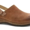 Dansko Tan Burnished Suede Merrin Women's Mules 9605-375300 -Vogue Shoes 9605 375300 1 resized